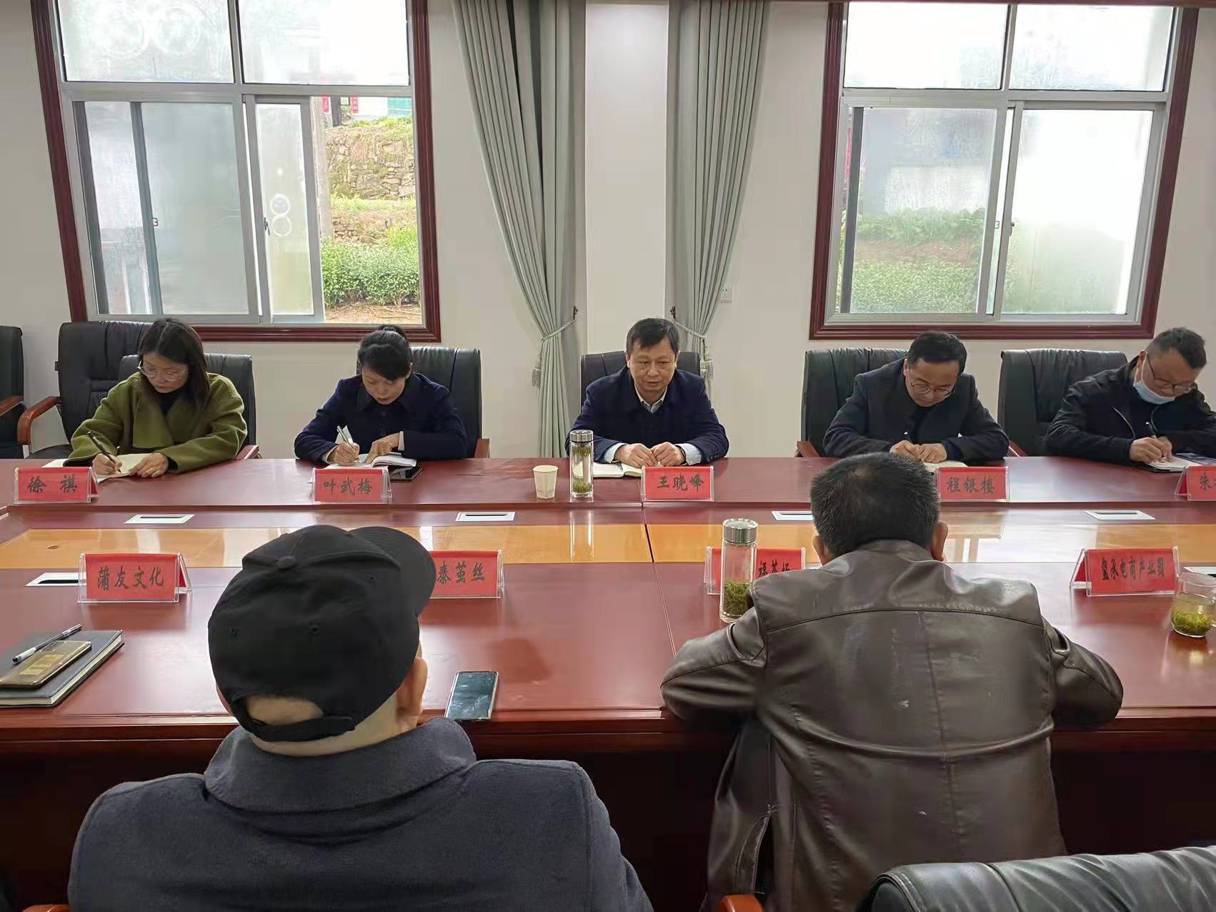 王晓峰到塔畈乡开展"新春访万企 助力解难题"现场办公活动