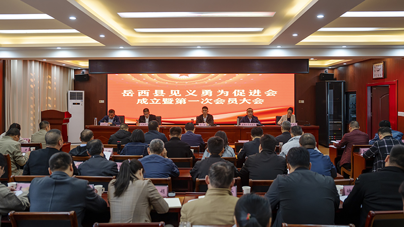 岳西县见义勇为促进会成立暨第一次会员大会召开